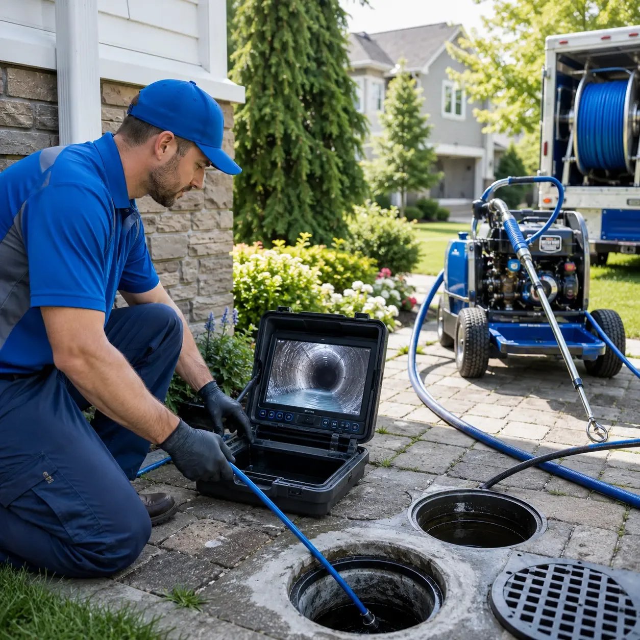 Outdoor drain cleaning professionals serving Edelstein, IL
