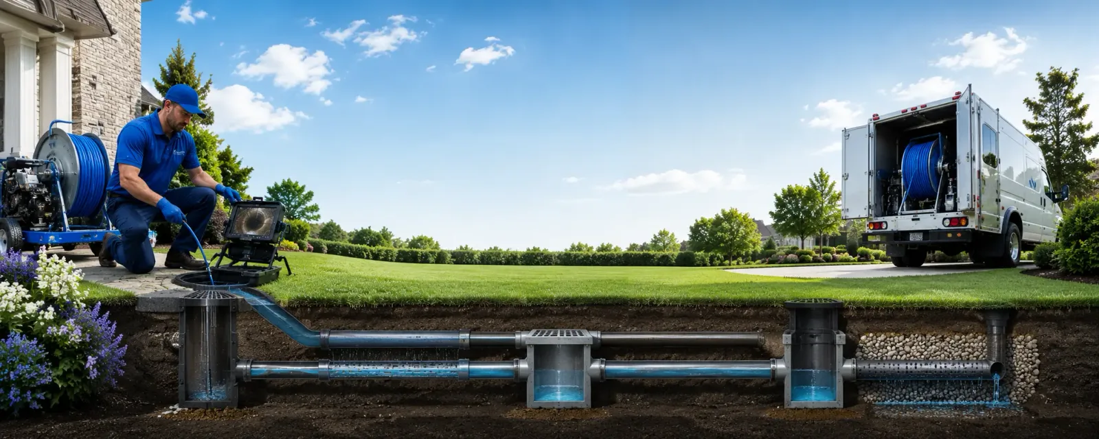 Outdoor drain cleaning information for Edelstein, IL